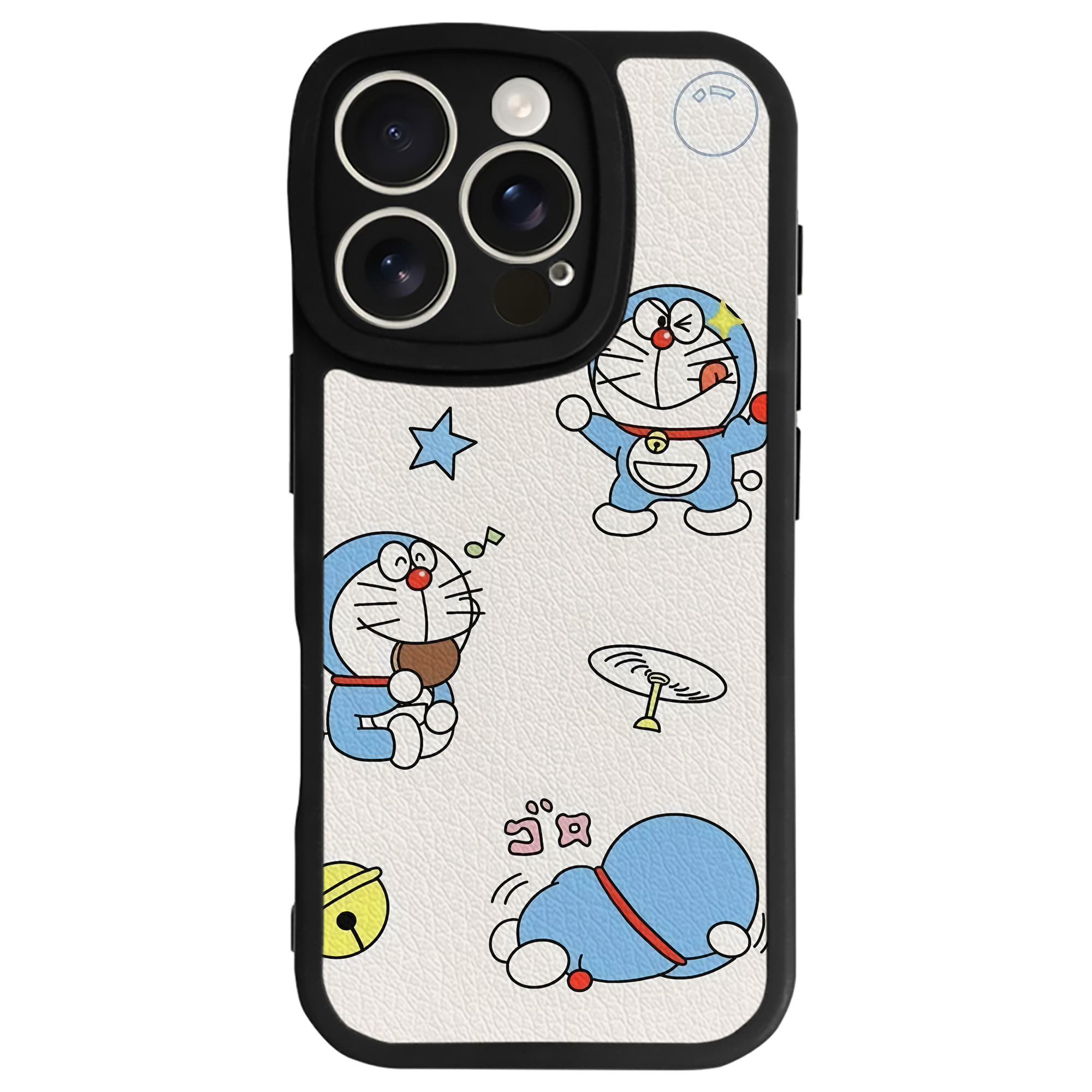 （画像用） ドラえもん Doraemon 【iPhone 16シリーズ対応】シリコンスマホケース（レザー調） 材質：シリコン